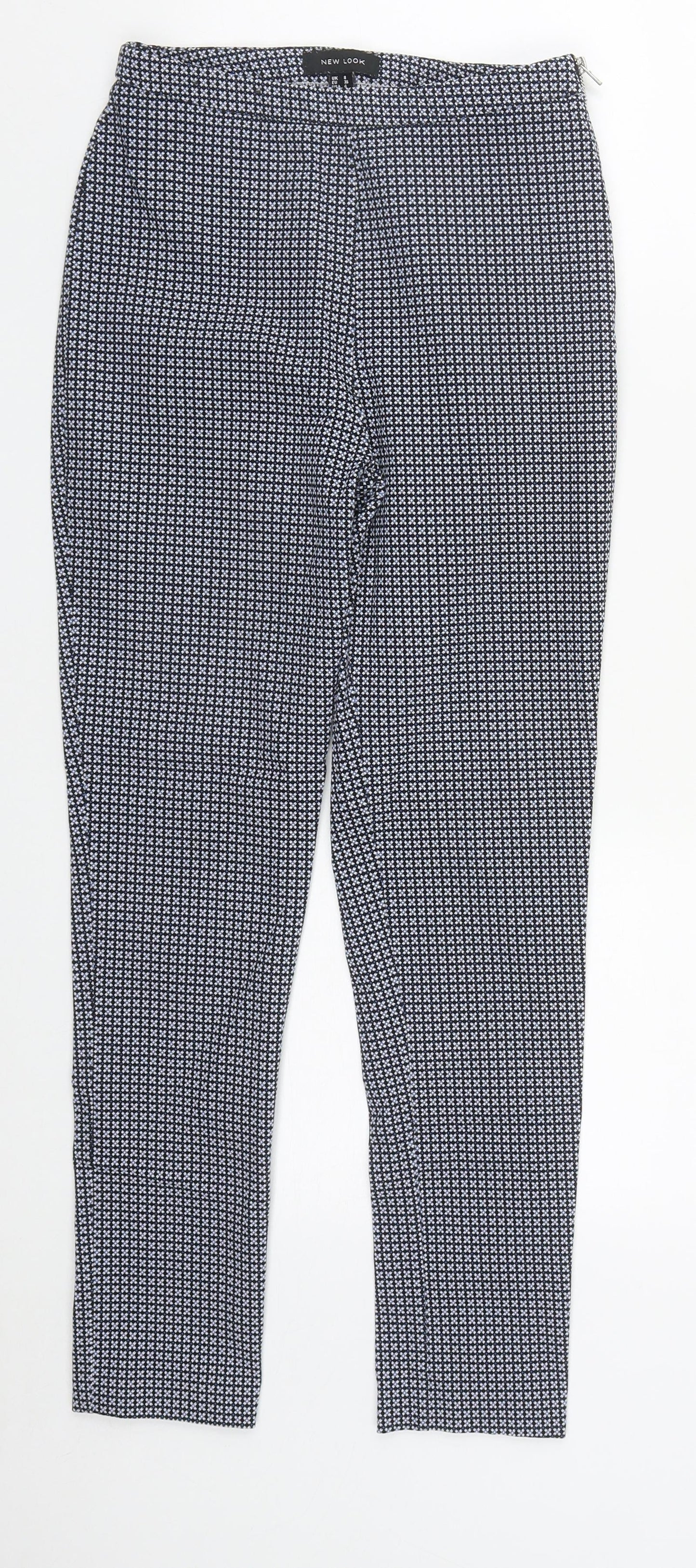 Womens UK Size 8 New Look Regular Fit  Blue Trousers
