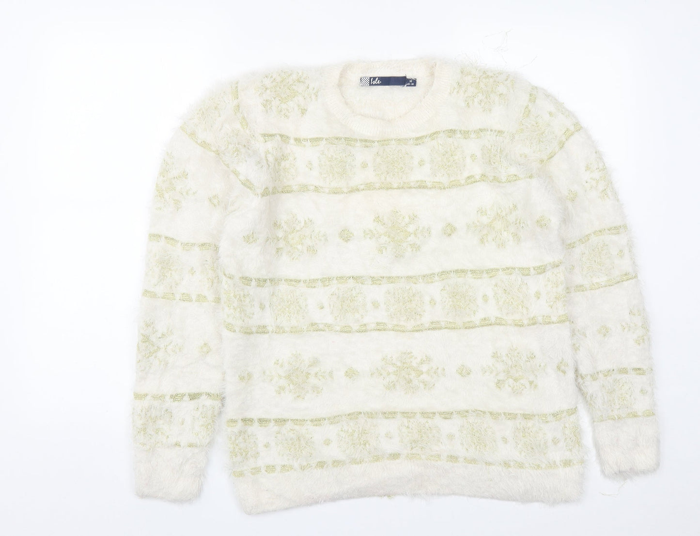 Womens UK Size M EWM White Pullover Jumper