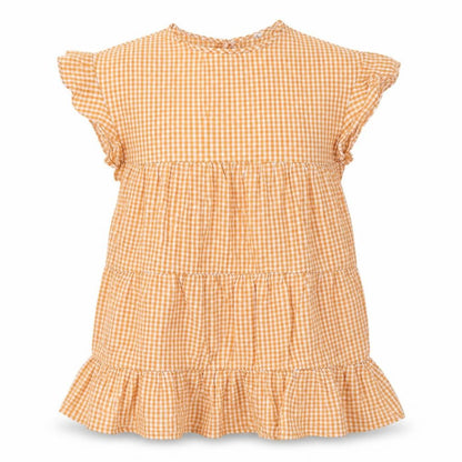 Womens UK Size S Preworn Orange Basic Blouse