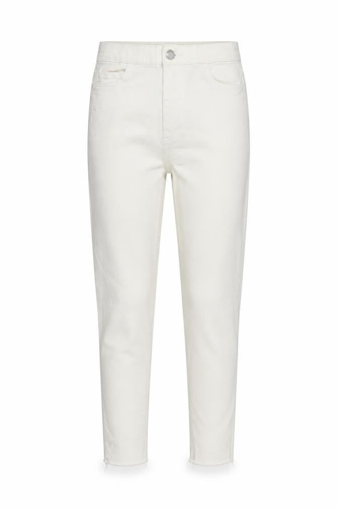 Womens UK Size 24 in Topshop Regular Fit Cropped White Jeans