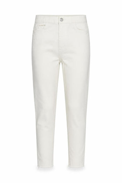 Womens UK Size 24 in Topshop Regular Fit Cropped White Jeans