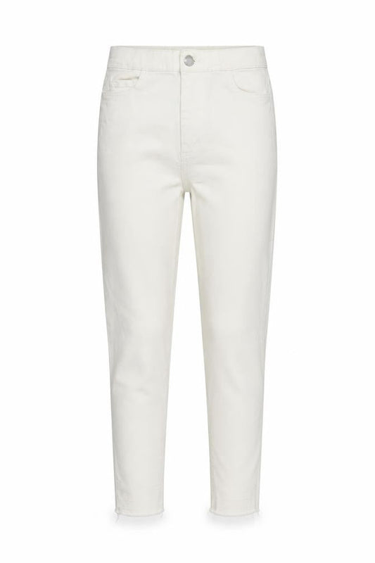 Womens UK Size 24 in Topshop Regular Fit Cropped White Jeans