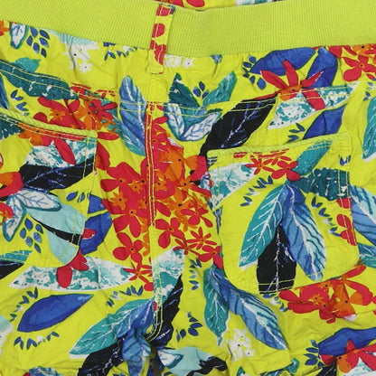 George Womens Multicoloured Floral 100% Cotton Sweat Shorts Size 10  Regular Tie