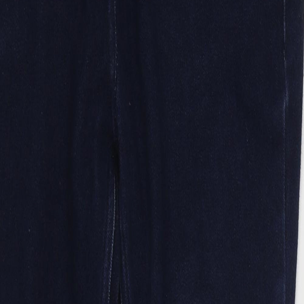 NEXT Womens Blue  Cotton Skinny Jeans Size 10 L26 in Regular Zip