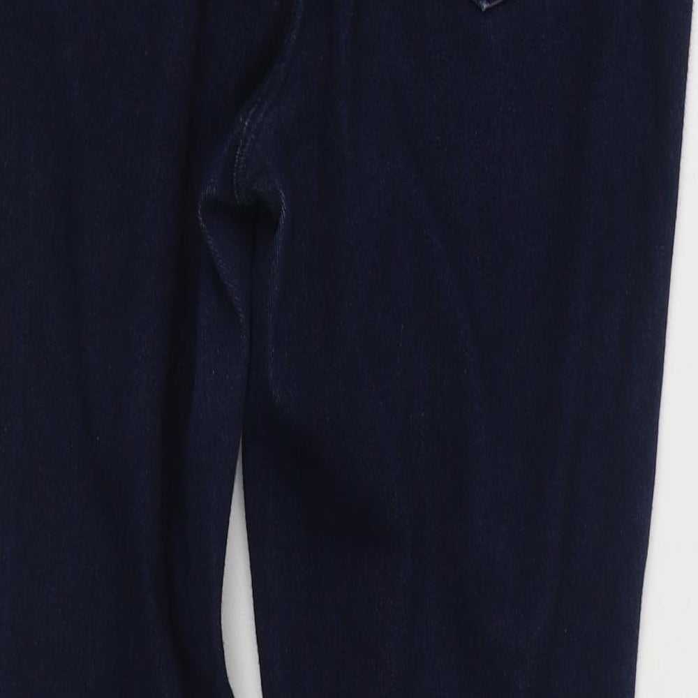 NEXT Womens Blue  Cotton Skinny Jeans Size 10 L26 in Regular Zip