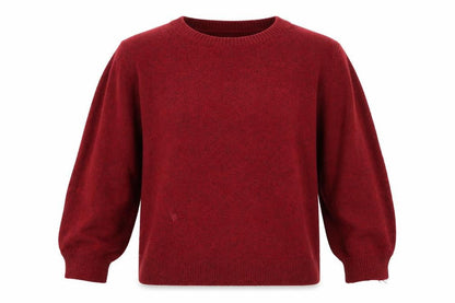 Amazon Essentials  Womens Red Round Neck  Camel Pullover Jumper Size L