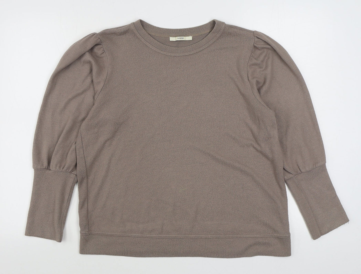 George Womens Brown  Viscose Pullover Sweatshirt Size L  Pullover