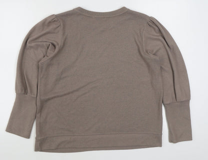 George Womens Brown  Viscose Pullover Sweatshirt Size L  Pullover