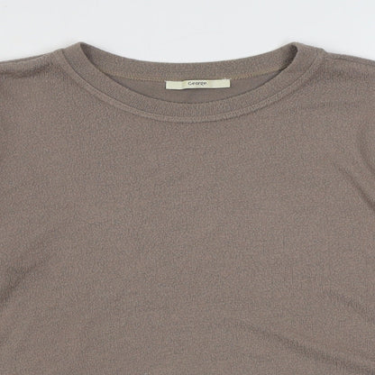 George Womens Brown  Viscose Pullover Sweatshirt Size L  Pullover