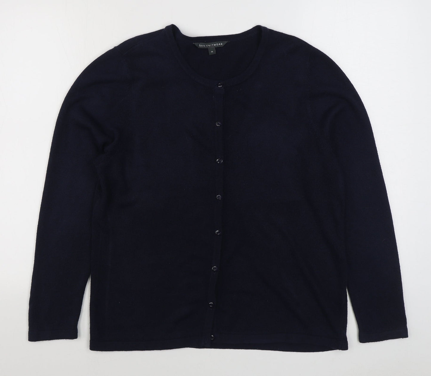 Womens UK Size 16 Bonmarché Blue Cardigan Jumper