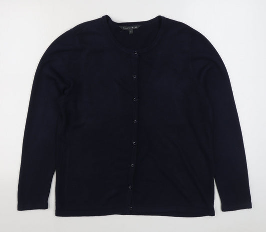 Womens UK Size 16 Bonmarché Blue Cardigan Jumper