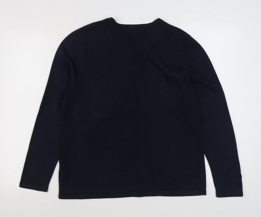 Womens UK Size 16 Bonmarché Blue Cardigan Jumper