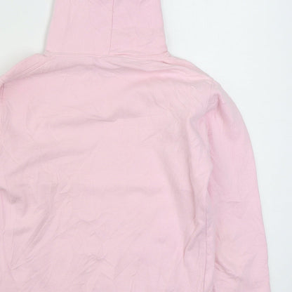 Awdis Girls Pink  Cotton Pullover Hoodie Size 12-13 Years  Pullover