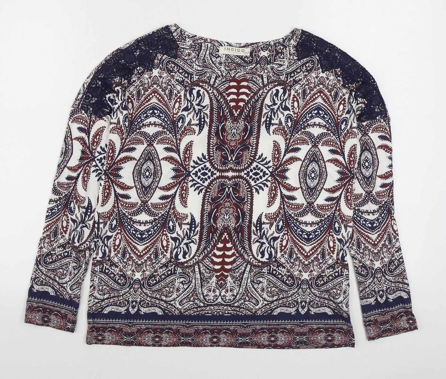 Womens UK Size 10 Marks and Spencer Multicoloured Basic Blouse