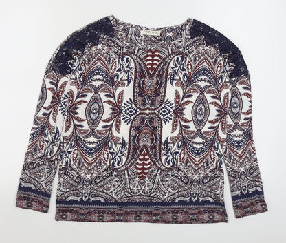 Womens UK Size 10 Marks and Spencer Multicoloured Basic Blouse