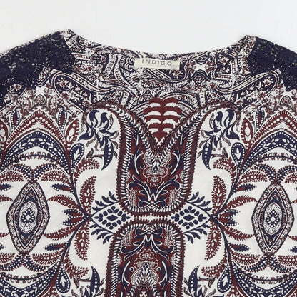 Womens UK Size 10 Marks and Spencer Multicoloured Basic Blouse