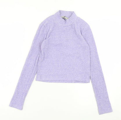 Womens UK Size S Stradivarius Purple Pullover Jumper
