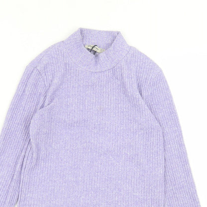 Womens UK Size S Stradivarius Purple Pullover Jumper