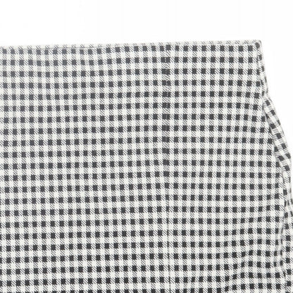 New Look Womens Grey Plaid Polyester Straight & Pencil Skirt Size 6