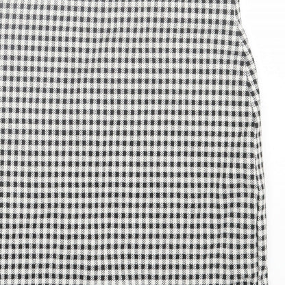 New Look Womens Grey Plaid Polyester Straight & Pencil Skirt Size 6