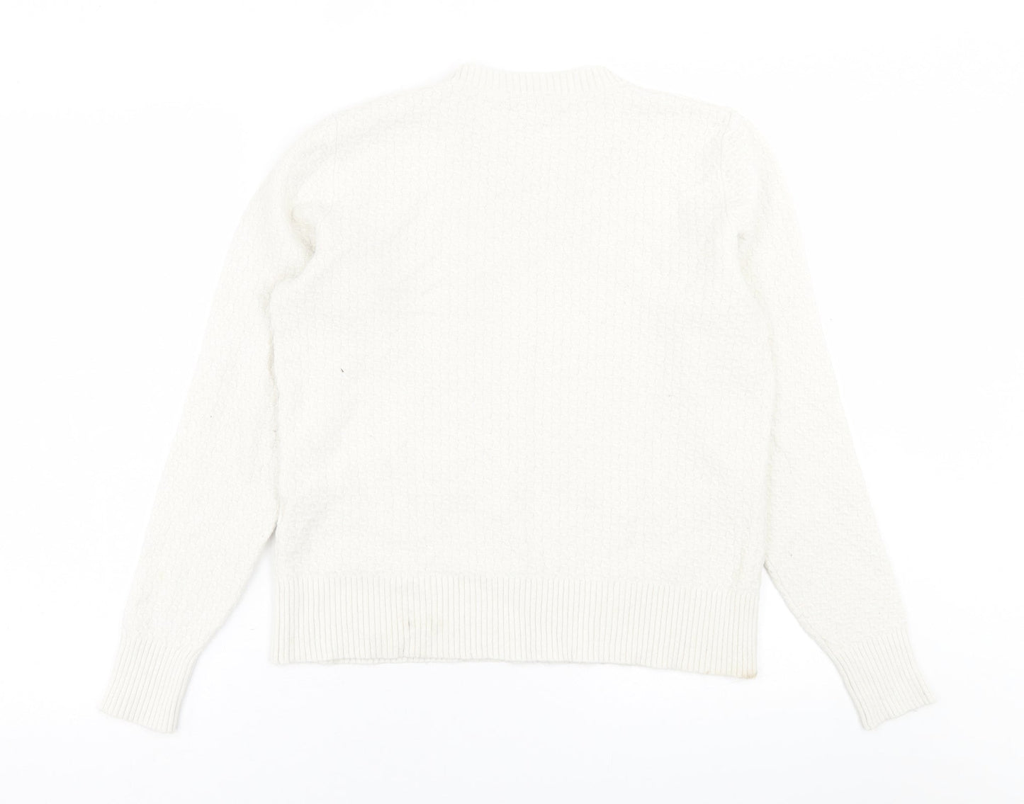 Womens UK Size 14 Warehouse White Pullover Jumper