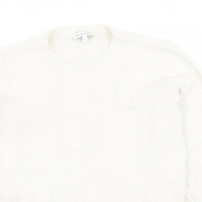 Womens UK Size 14 Warehouse White Pullover Jumper