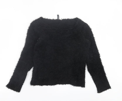 Womens UK Size XS H&M Black Pullover Jumper