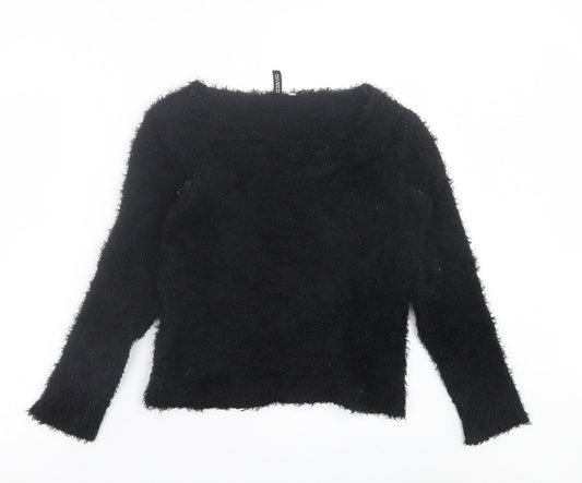 Womens UK Size XS H&M Black Pullover Jumper