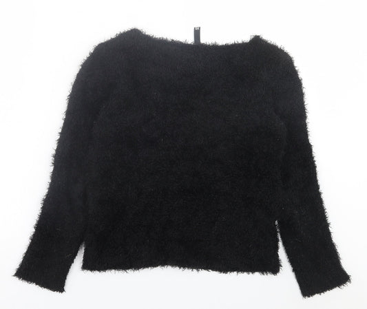 Womens UK Size XS H&M Black Pullover Jumper