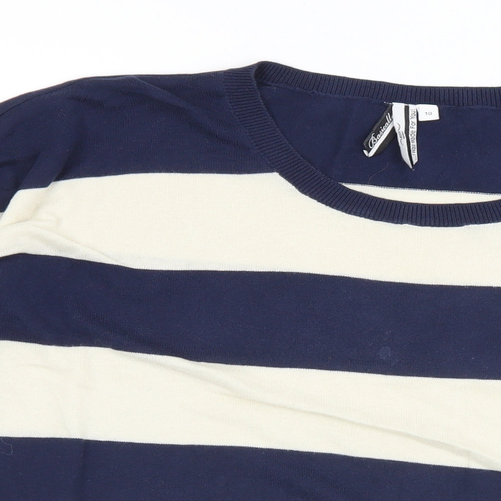 Womens UK Size 10 New Look Blue Pullover Jumper