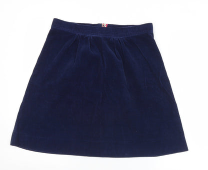 Womens UK Size 30 in Preworn A-Line Velour Skirt