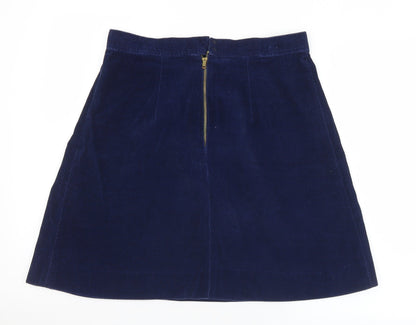 Womens UK Size 30 in Preworn A-Line Velour Skirt
