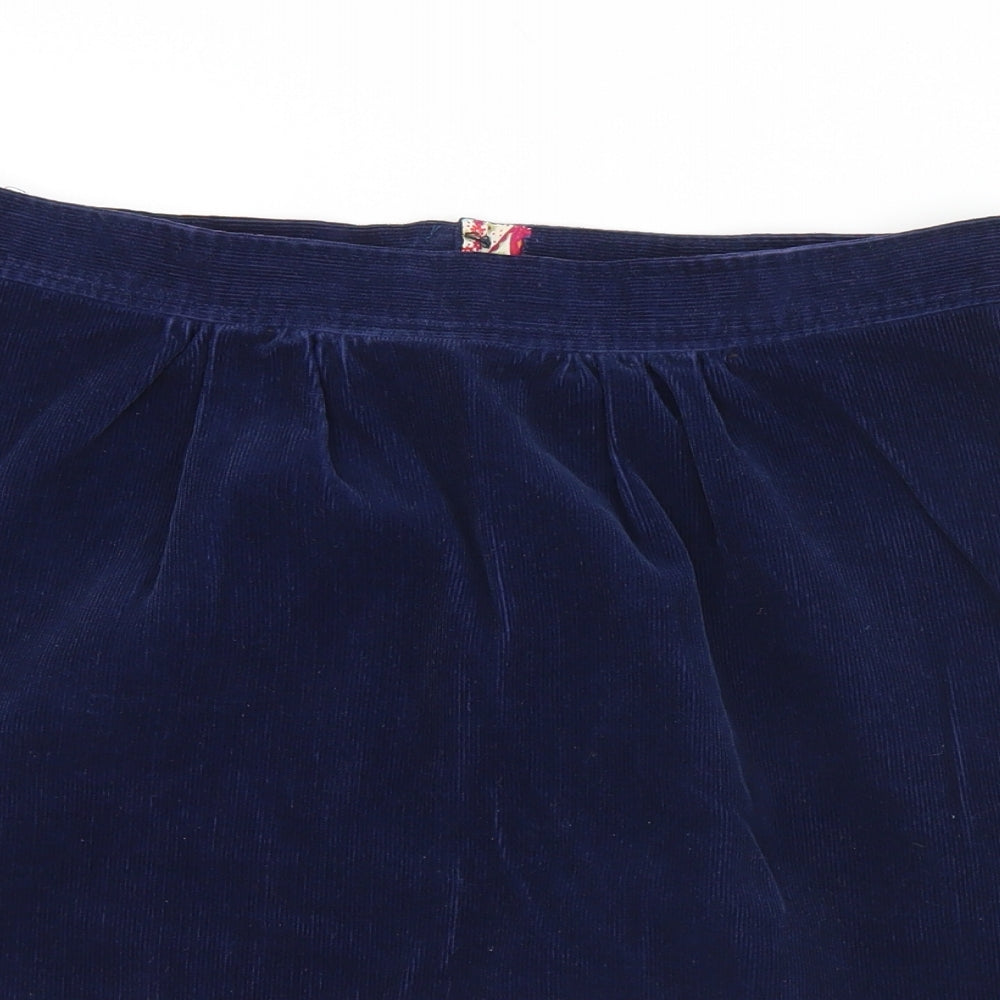 Womens UK Size 30 in Preworn A-Line Velour Skirt
