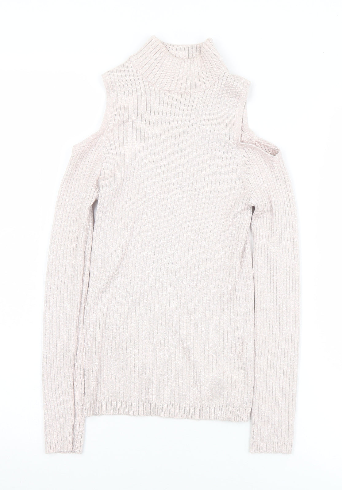 Atmosphere Womens Pink Mock Neck  Viscose Pullover Jumper Size 8