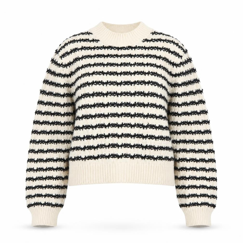 Womens UK Size M MNG Beige Pullover Jumper