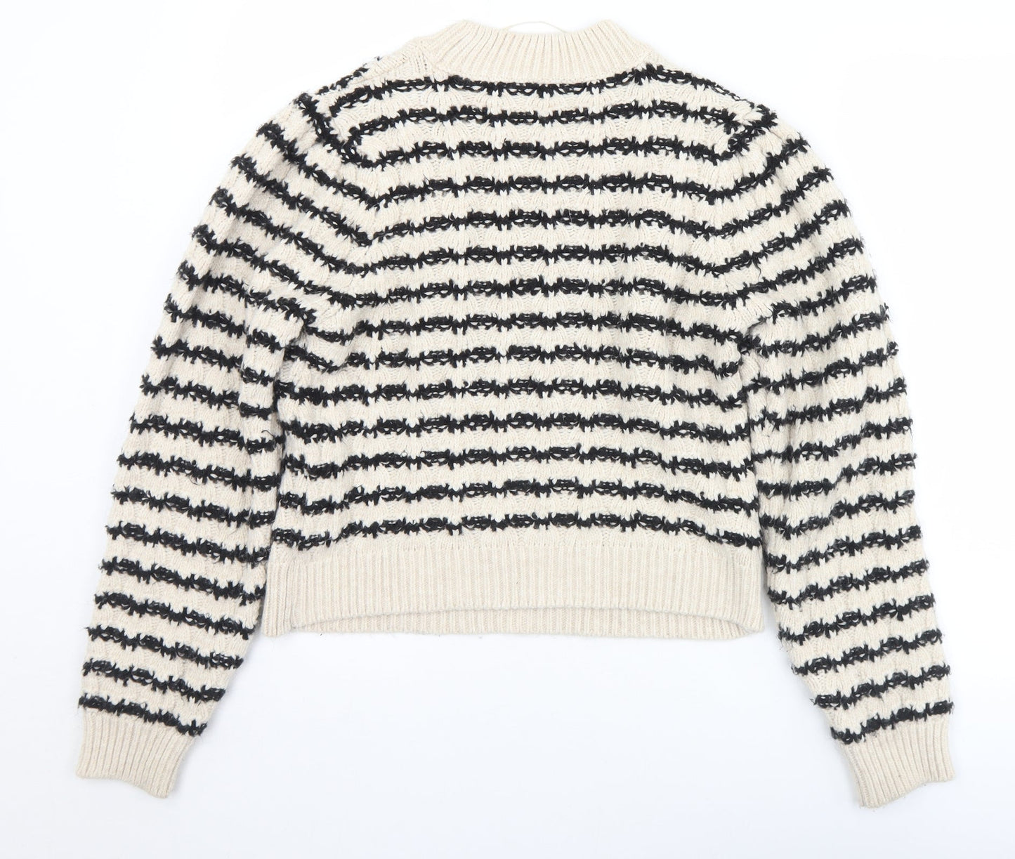 Womens UK Size M MNG Beige Pullover Jumper