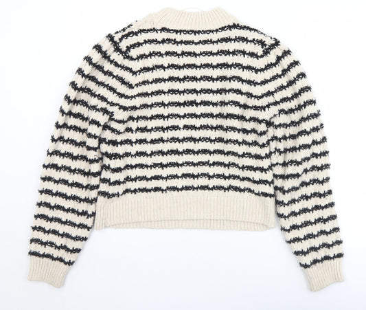 Womens UK Size M MNG Beige Pullover Jumper