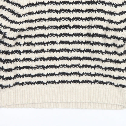 Womens UK Size M MNG Beige Pullover Jumper