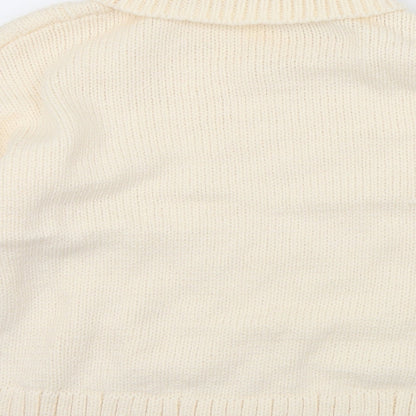 Womens UK Size L H&M Ivory Pullover Jumper