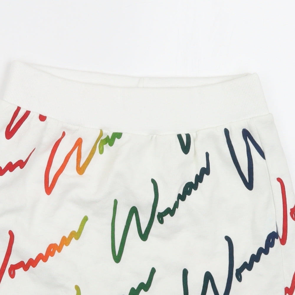 Boohoo Womens Multicoloured Geometric Polyester Mini Skirt Size 10    - Woman