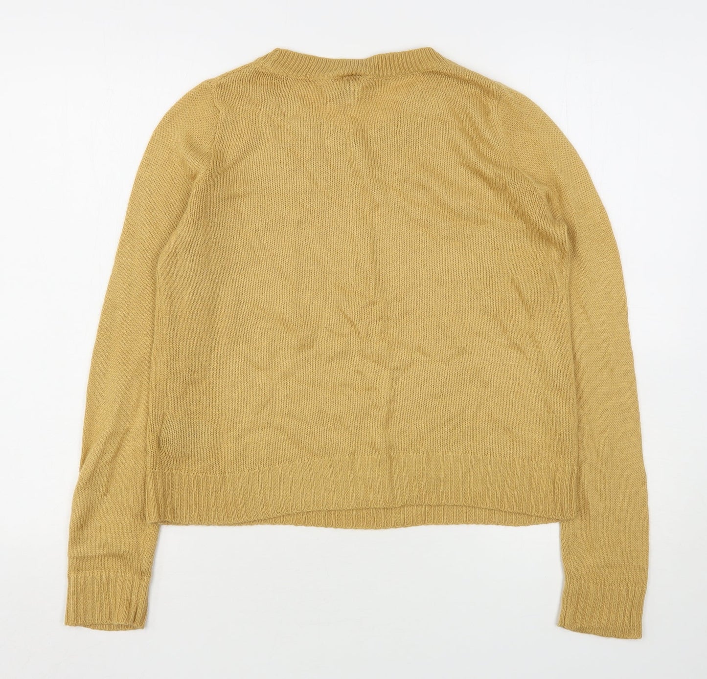 Womens UK Size XS H&M Beige Pullover Jumper