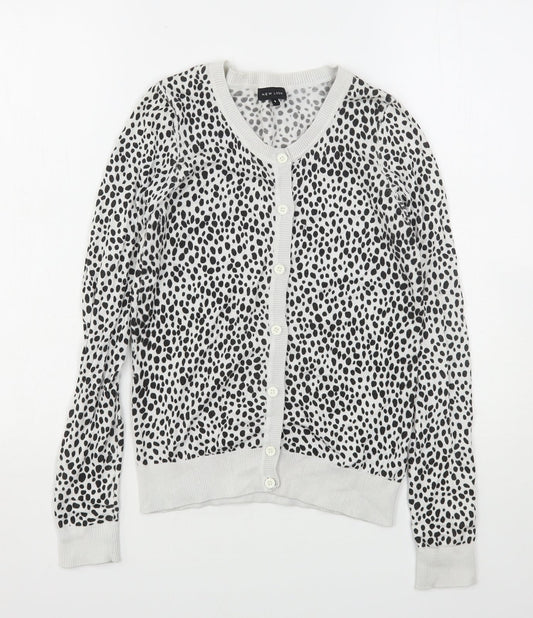 Womens UK Size 8 New Look Multicoloured Cardigan Jumper
