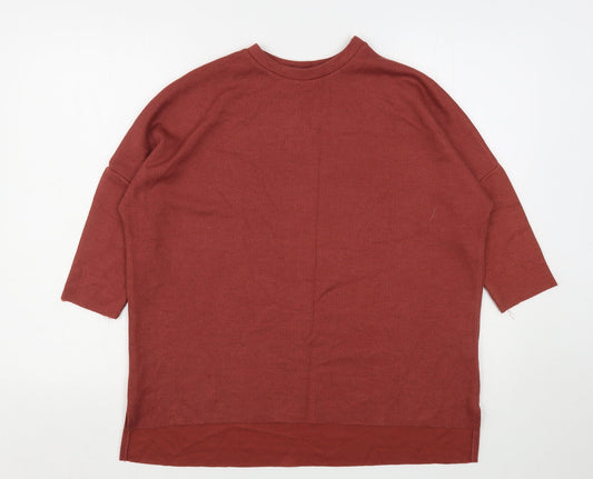 Primark Womens Pink Round Neck  Polyester Pullover Jumper Size 6