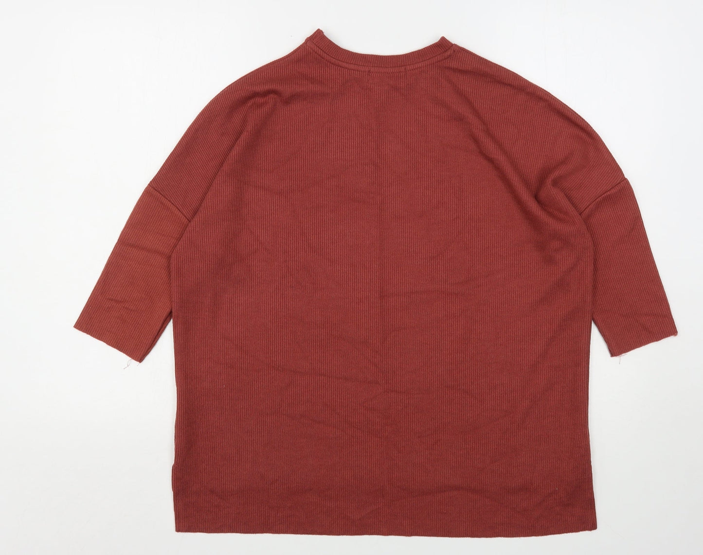 Primark Womens Pink Round Neck  Polyester Pullover Jumper Size 6