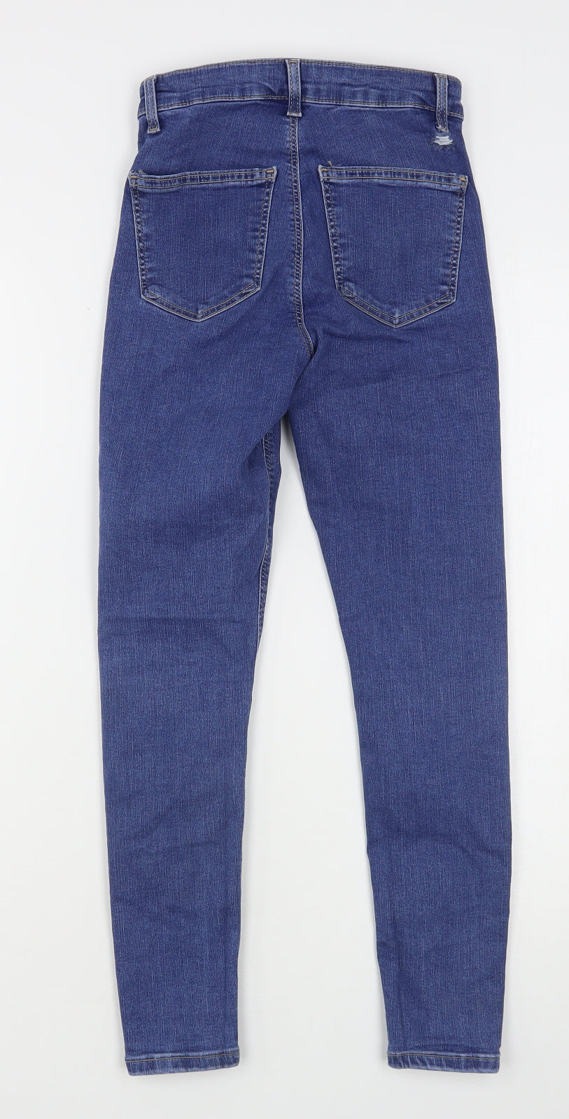 Topshop Womens Blue  Cotton Skinny Jeans Size 26 in L26 in Regular