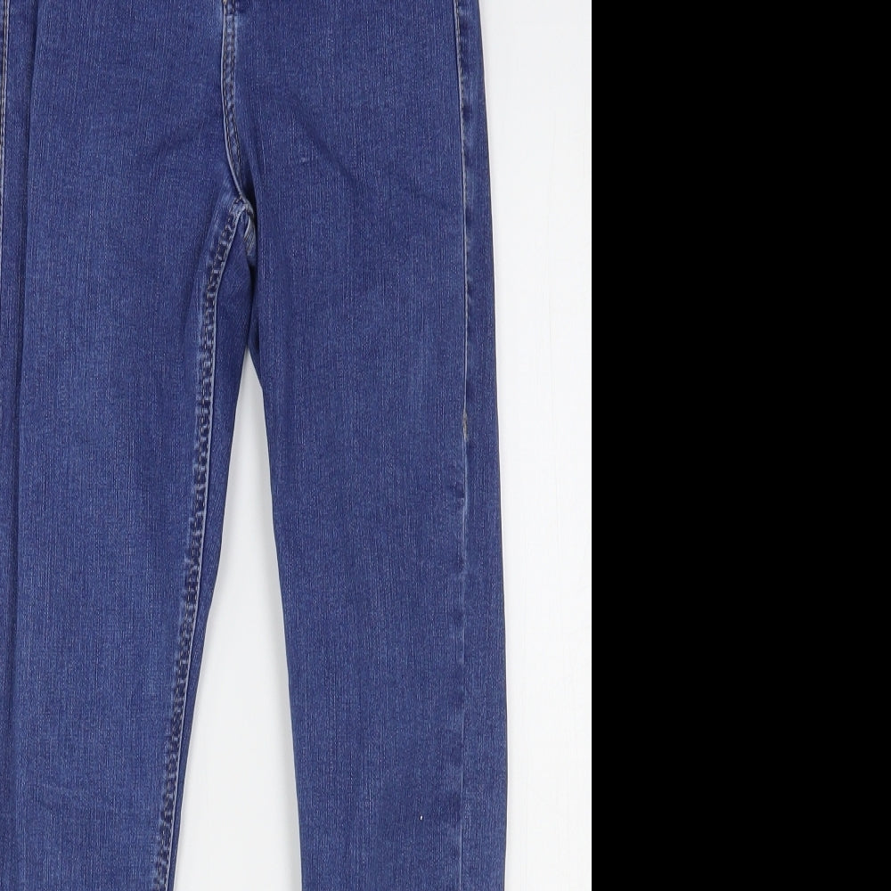 Topshop Womens Blue  Cotton Skinny Jeans Size 26 in L26 in Regular