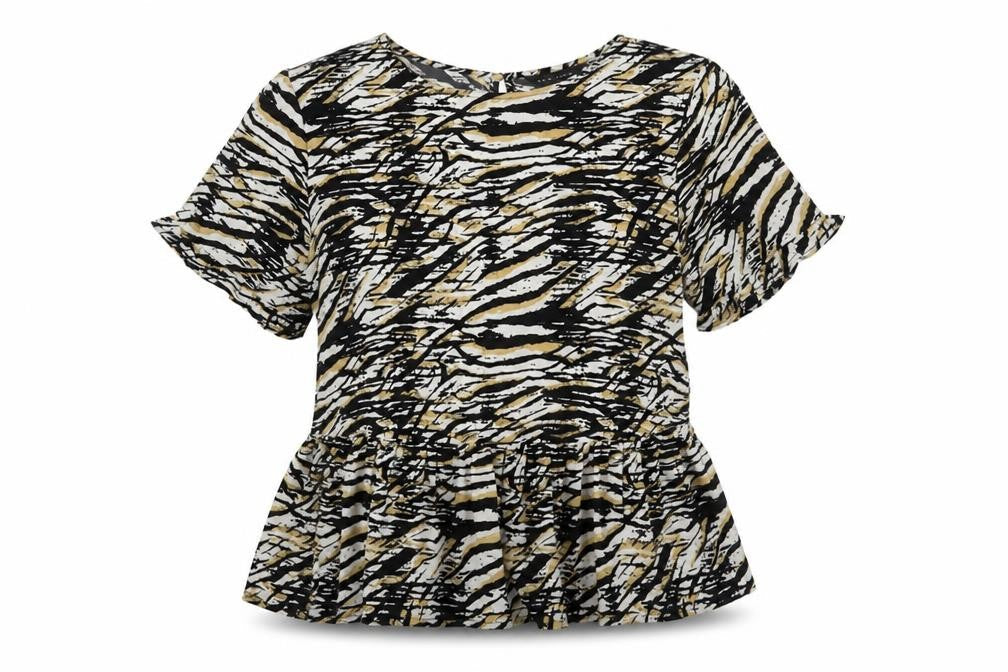 Womens UK Size 6 New Look Multicoloured Basic Blouse