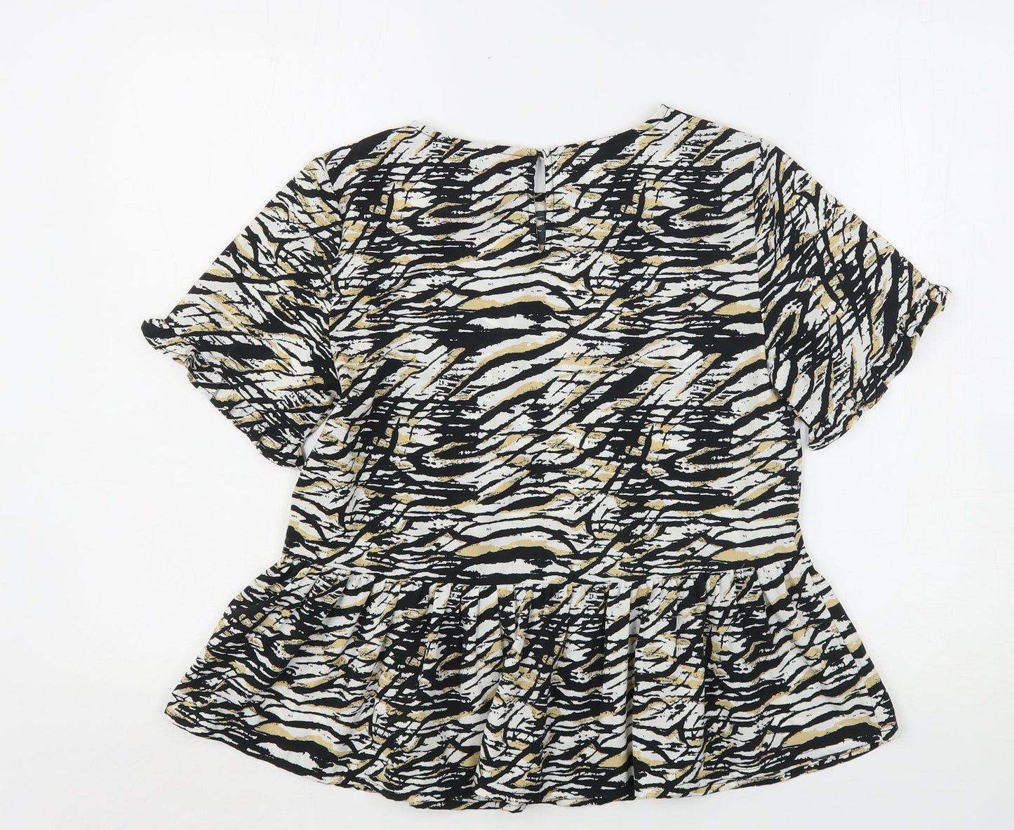 Womens UK Size 6 New Look Multicoloured Basic Blouse