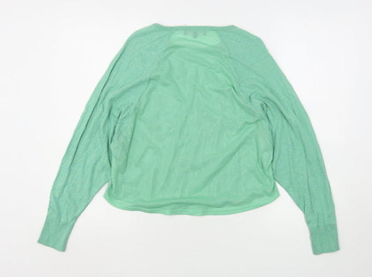 Womens UK Size S Marks and Spencer Green Basic T-Shirt