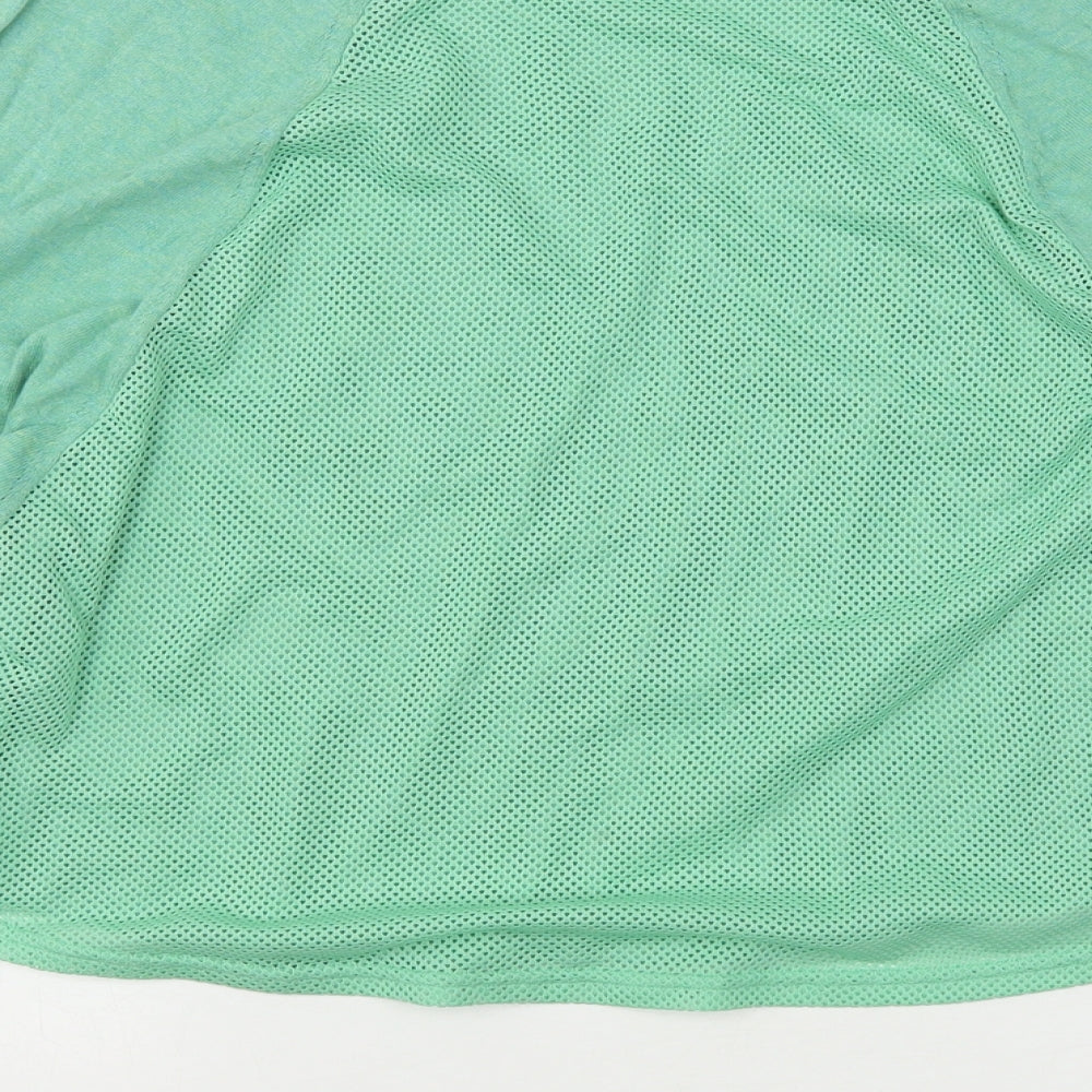 Womens UK Size S Marks and Spencer Green Basic T-Shirt